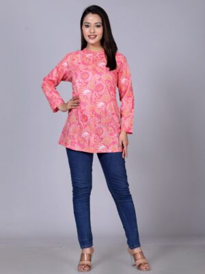 Women Classic Floral Semi Sheer Printed Casual Shirt