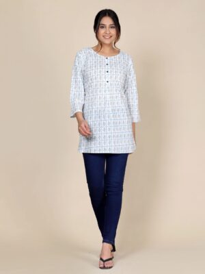 Ethnic Motifs Printed Pure Cotton Kurti