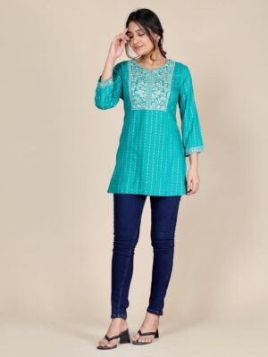 Floral Embroidered Kurti