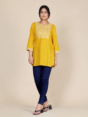 Floral Embroidered Kurti