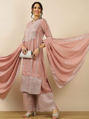 Gotta Patti Pure Cotton Kurta with Pant & With Dupatta